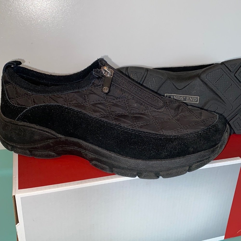 Lands End Zipper Front Shoes
